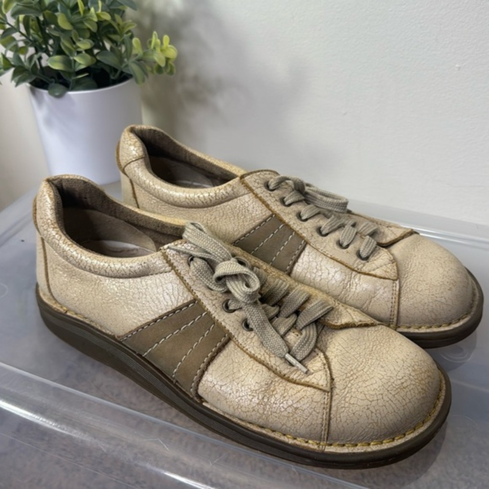 Dr. Martens Vintage‎ Airwair Chunky Leather Oxford Bowling Shoes Crackle Leather